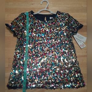 NWT Girls size 10 sequined top